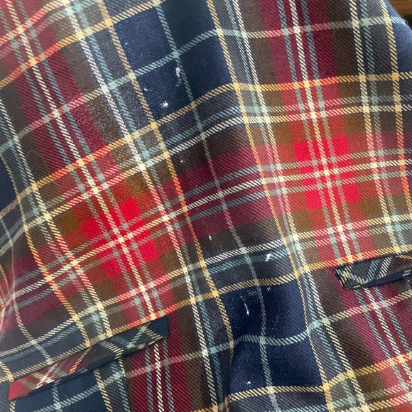 NWT Oscar de la Renta Plaid Tartan Wool Skirt, size 6 - Picture 7 of 7